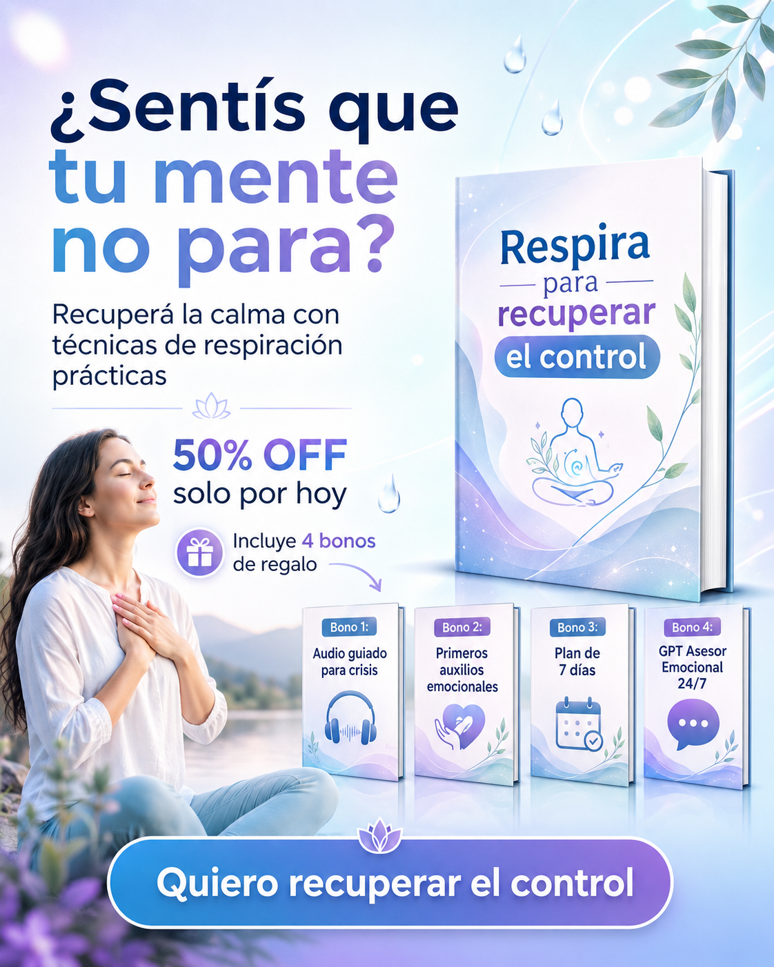 Respira para Recuperar el Control (Incluye 4 Bonos Exclusivos)